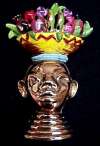 Blackamoor Fur Clip w/Fruit Basket