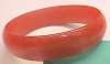 Tangerine Moonglow Lucite Bangle