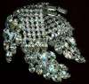 Kramer of New York Clear Rhinestone Brooch
