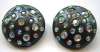 Weiss Style Gray & Aurora Rhinestone Earrings