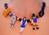 Ceramic Wizard of Oz Figures & Beads Necklace