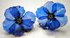 Lucite Resin Blue Earrings