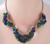 Andree Bazot Multicolor Glass & Enamel Necklace