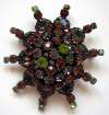 Schreiner or Austria Domed Brooch ~ Warm Colors