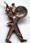 Vintage Enameled Marching Band Drummer Figural Pin