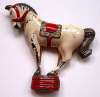 1940's Enameled Circus Horse Fur Clip