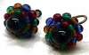 Czech Multicolor Glass Bead Earrings