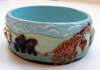 Sculpted & Painted Noah's Ark Theme Bangle Bracelet