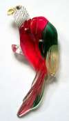 Vintage Lucite Parrot Pin