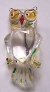 Vintage Lucite Owl Pin