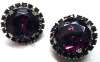 Royal Purple Glass Earrings