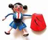 Sculptural Figural Pin ~ Spanish Bullfighter