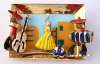 Vintage 3-D Shadowbox Picture Pin ~ Fiesta