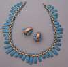 Matisse Renoir Turquoise Blue Peter Pan Necklace & Earring Set