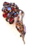 SCHREINER New York Tulip Flower Pin ~ Autumn Colors