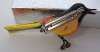 Japanese POW WWII Era Painted Wood Bird Pin ~ Oriole