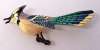 Japanese POW WWII Era Painted Wood Bird Pin ~ Blue Jay