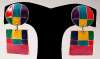 BEREBI Color Block Enamel Pierced Earrings
