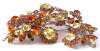 Huge Austrian Sculptural Yellow & Orange RS Flower Pin