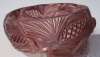 Carved Lavender Lucite Bangle ~ Pine Cone Motif
