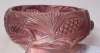 Carved Lavender Lucite Bangle ~ Pine Cone Motif