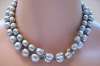 Miriam Haskell Gray Baroque Pearl Necklace