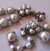 Miriam Haskell Gray Baroque Pearl Necklace