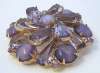 Juliana D&E Lavender Glass Brooch