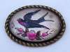 Goofus Glass Bluebird Pin