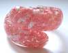 Confetti Lucite Pink & White Clamper Bracelet
