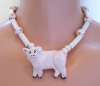 FLYING COLORS Ceramic Pink Pig Beaded Necklace