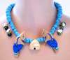 Flying Colors Honey Bees, Hive & Bears Necklace