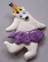 Ruby Z Dancing Polar Bear Pin