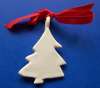 RUBY Z Ceramic White Christmas Tree Pendant or Ornament
