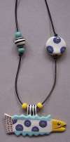 RUBY Z / CANDACE LOHEED Fish & Beads Necklace