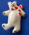FLYING COLORS Ceramic Winter Polar Bear w/ Scarf