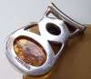Sajen Sterling Silver Pendant ~ Amber & Garnet