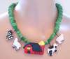 FLYING COLORS Ceramic Farm Theme Necklace