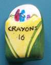 Flights of Fancy Ceramic Crayon Box Scatter Pin