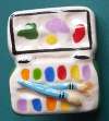Flights of Fancy Ceramic Paint Box Lapel Pin