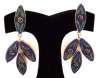 SCHREINER Faux Mosaic Glass Dangle Earrings