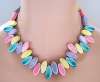 FLYING COLORS Pastel Ceramic Bead Necklace