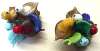 Glass Multicolor Bird Earrings