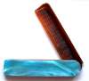 Pearlized Sky Blue Lucite Folding Comb