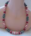 FLYING COLORS Christmas / Winter Holiday Ceramic Bead Necklace