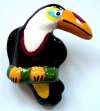 RUBY Z Ceramic Toucan Bird Necklace Pendant