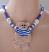 Ruby Z / Candace Loheed Ceramic Teddy Bear Necklace