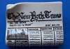 PARROT PEARLS New York Times Newspaper Pin