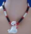 Flying Colors Ceramic Polar Bear Choker Necklace