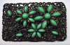 Sash Pin w/ Green Czech Glass Stones